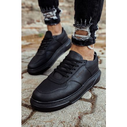 ch-075 black black divatos férfi cipő
