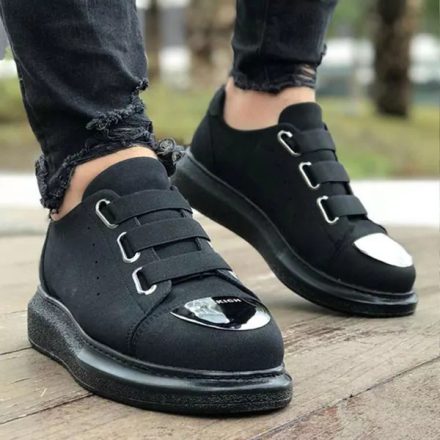 ch-251 black black divatos férfi cipő